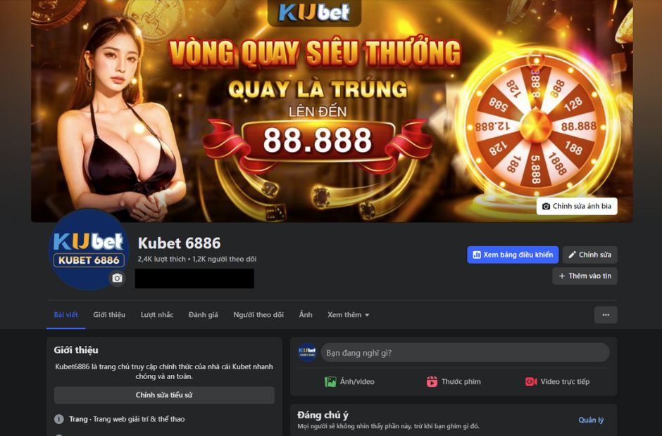 Fanpage chính thức của nhà cái kubet6886