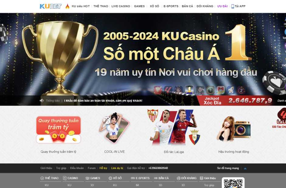 Kubet là nhà cái uy tín số 1 Châu Á