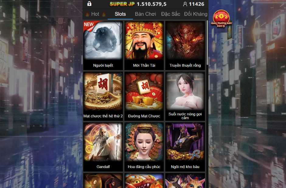 Đa dạng slot game kiếm tiền tại nhà cái