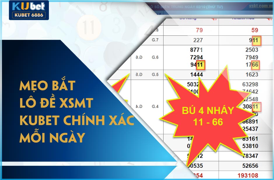 Mẹo bắt lô đề xsmt kubet