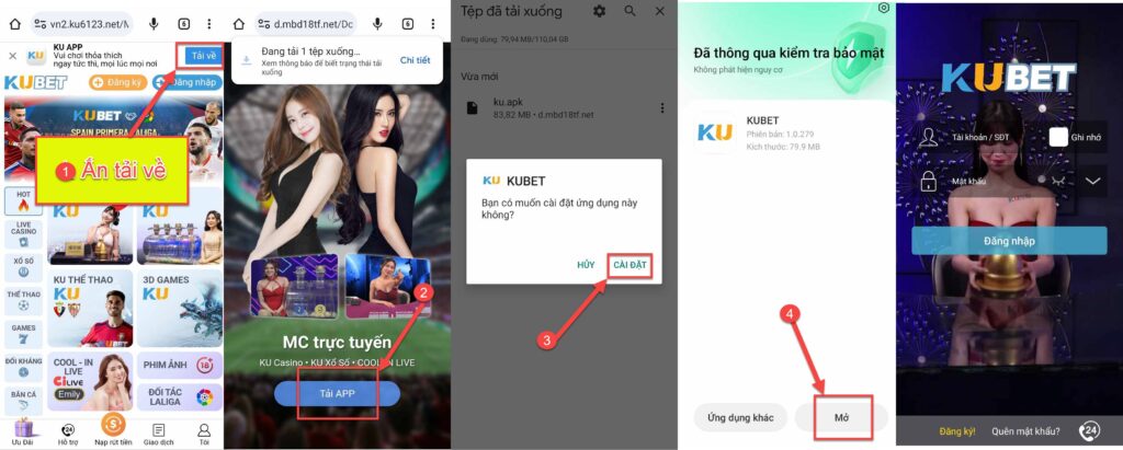 Tải Kubet cho Android