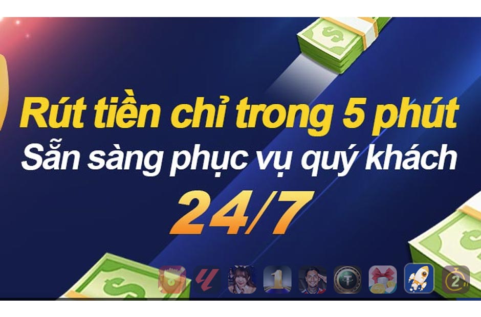 Rút tiền trong 5 phút