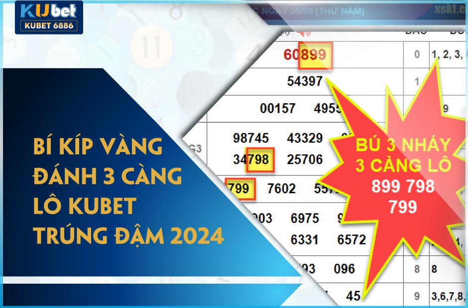 Bí kíp vàng đánh 3 càng lô kubet trúng đậm 2024