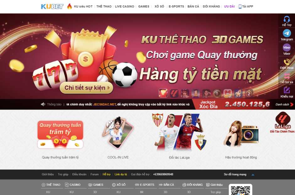 Kubet là nhà cái uy tín hàng đầu Châu Á